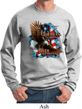 Mens Biker Sweatshirt American By Birth Sweat Shirt