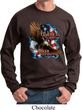Mens Biker Sweatshirt American By Birth Sweat Shirt