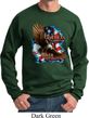 Mens Biker Sweatshirt American By Birth Sweat Shirt