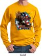 Mens Biker Sweatshirt American By Birth Sweat Shirt