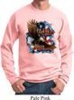 Mens Biker Sweatshirt American By Birth Sweat Shirt
