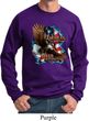 Mens Biker Sweatshirt American By Birth Sweat Shirt