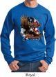 Mens Biker Sweatshirt American By Birth Sweat Shirt