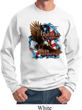 Mens Biker Sweatshirt American By Birth Sweat Shirt