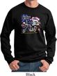 Mens Biker Sweatshirt American Pride Motorcycle Sweat Shirt