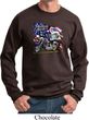 Mens Biker Sweatshirt American Pride Motorcycle Sweat Shirt