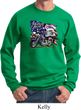 Mens Biker Sweatshirt American Pride Motorcycle Sweat Shirt