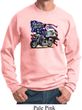 Mens Biker Sweatshirt American Pride Motorcycle Sweat Shirt