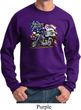 Mens Biker Sweatshirt American Pride Motorcycle Sweat Shirt