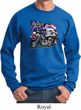 Mens Biker Sweatshirt American Pride Motorcycle Sweat Shirt