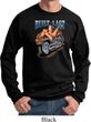 Mens Biker Sweatshirt Built To Last Sweat Shirt