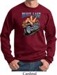 Mens Biker Sweatshirt Built To Last Sweat Shirt