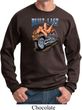Mens Biker Sweatshirt Built To Last Sweat Shirt