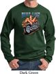 Mens Biker Sweatshirt Built To Last Sweat Shirt
