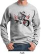 Mens Biker Sweatshirt Eagle Biker Sweat Shirt