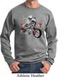 Mens Biker Sweatshirt Eagle Biker Sweat Shirt