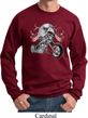Mens Biker Sweatshirt Eagle Biker Sweat Shirt