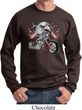 Mens Biker Sweatshirt Eagle Biker Sweat Shirt