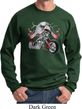 Mens Biker Sweatshirt Eagle Biker Sweat Shirt