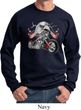 Mens Biker Sweatshirt Eagle Biker Sweat Shirt