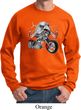 Mens Biker Sweatshirt Eagle Biker Sweat Shirt