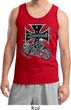 Mens Biker Tanktop Chopper Cross Skeleton Tank Top