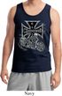 Mens Biker Tanktop Chopper Cross Skeleton Tank Top