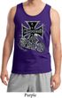 Mens Biker Tanktop Chopper Cross Skeleton Tank Top