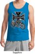 Mens Biker Tanktop Chopper Cross Skeleton Tank Top