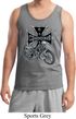 Mens Biker Tanktop Chopper Cross Skeleton Tank Top
