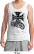 Mens Biker Tanktop Chopper Cross Skeleton Tank Top