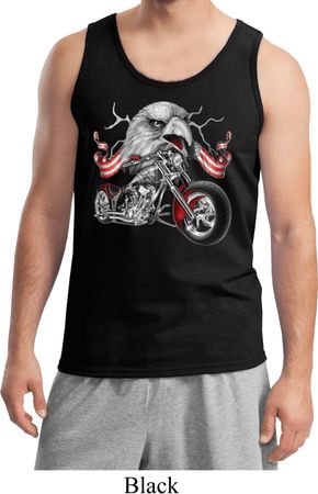 Mens Biker Tanktop Eagle Biker Tank Top