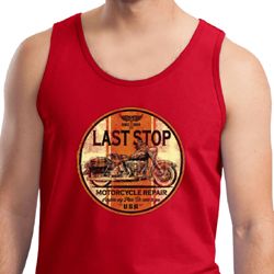 Mens Biker Tanktop Last Stop Tank Top