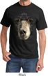 Mens Black Bear Shirt Big Black Bear Face Tee T-Shirt