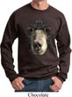 Mens Black Bear Sweatshirt Big Black Bear Face Sweat Shirt