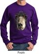 Mens Black Bear Sweatshirt Big Black Bear Face Sweat Shirt
