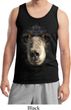 Mens Black Bear Tanktop Big Black Bear Face Tank Top