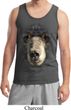 Mens Black Bear Tanktop Big Black Bear Face Tank Top