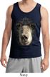 Mens Black Bear Tanktop Big Black Bear Face Tank Top