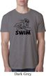 Mens Black Penguin Power Swim Burnout Shirt