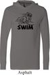 Mens Black Penguin Power Swim Lightweight Hoodie