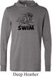 Mens Black Penguin Power Swim Lightweight Hoodie