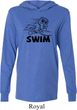 Mens Black Penguin Power Swim Lightweight Hoodie