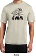 Mens Black Penguin Power Swim Moisture Wicking T-shirt