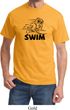 Mens Black Penguin Power Swim T-shirt