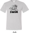 Mens Black Penguin Power Swim Tall T-shirt