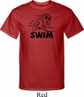 Mens Black Penguin Power Swim Tall T-shirt