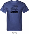 Mens Black Penguin Power Swim Tall T-shirt