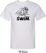 Mens Black Penguin Power Swim Tall T-shirt