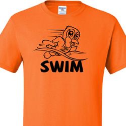 Mens Black Penguin Power Swim Tall T-shirt Mens Black Penguin Power Swim Tall T-shirt